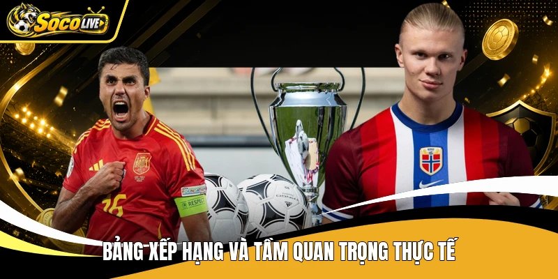 Bảng xếp hạng và tầm quan trọng thực tế
