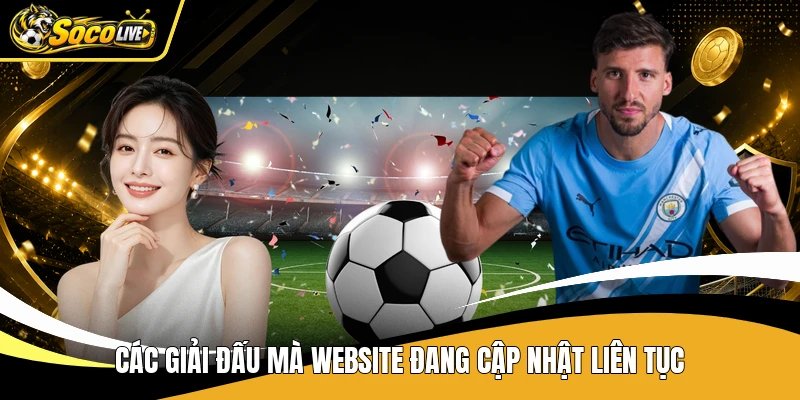 Các giải đấu mà website đang cập nhật liên tục